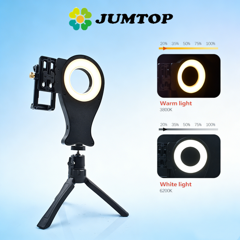 Photography Lighting Lamp - JUMTOP Dental Photography Ring Light, Adjustable