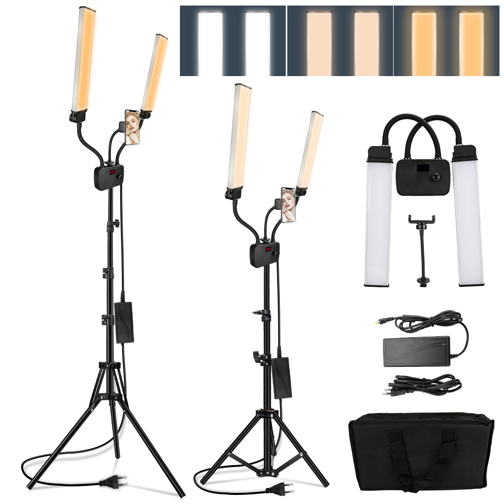 Photography Lighting Styles - 224LEDs Photographic Double Arms Fill Light