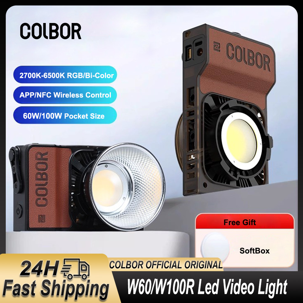 Photography Lighting Styles - Colbor W60 W100R RGB LED Video