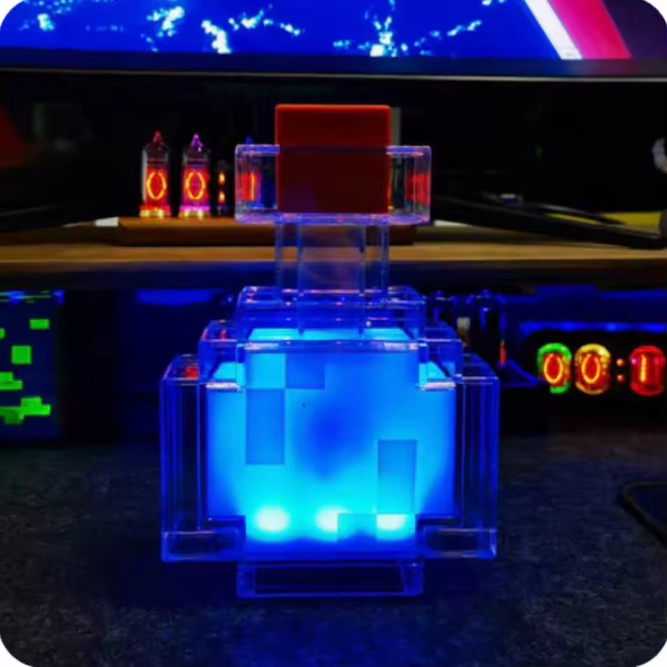 Photography Lighting Styles - MC Game Potion Bottle Night Light