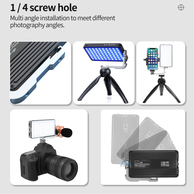 Pixel G3 Flat Panel RGB Fill L – обзор и цена Photography Lighting Lamp