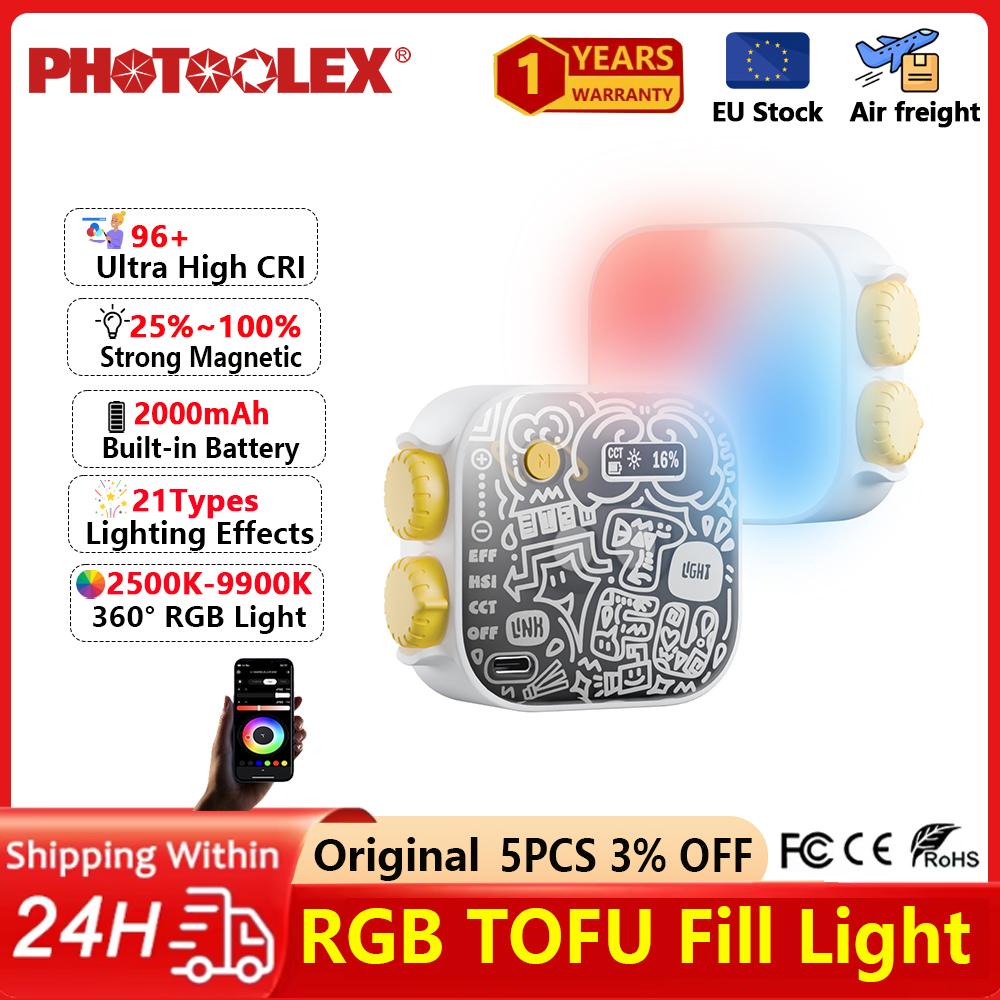 PHOTOOLEX Mini RGB Video Light – обзор и цена Photography Lighting Type