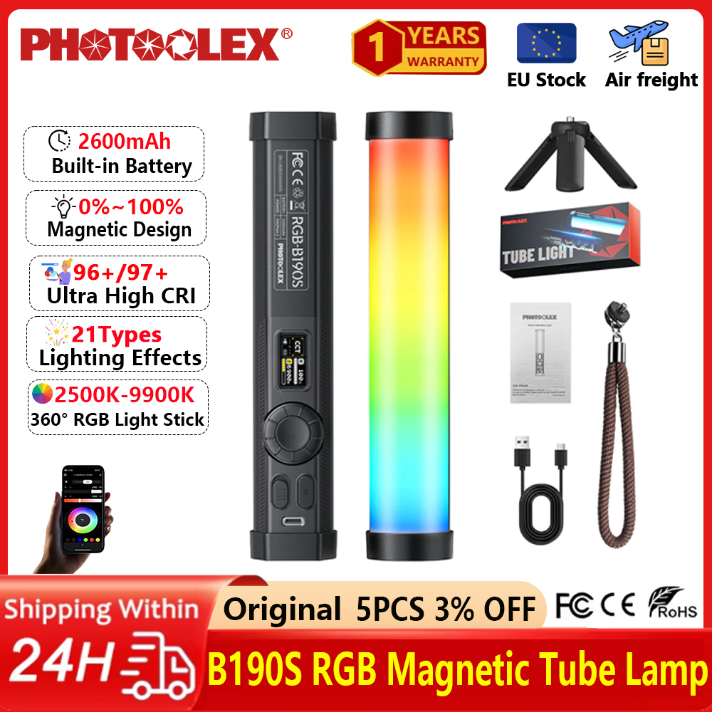 PHOTOOLEX RGB Video Light Hand – обзор и цена Photography Lighting Type