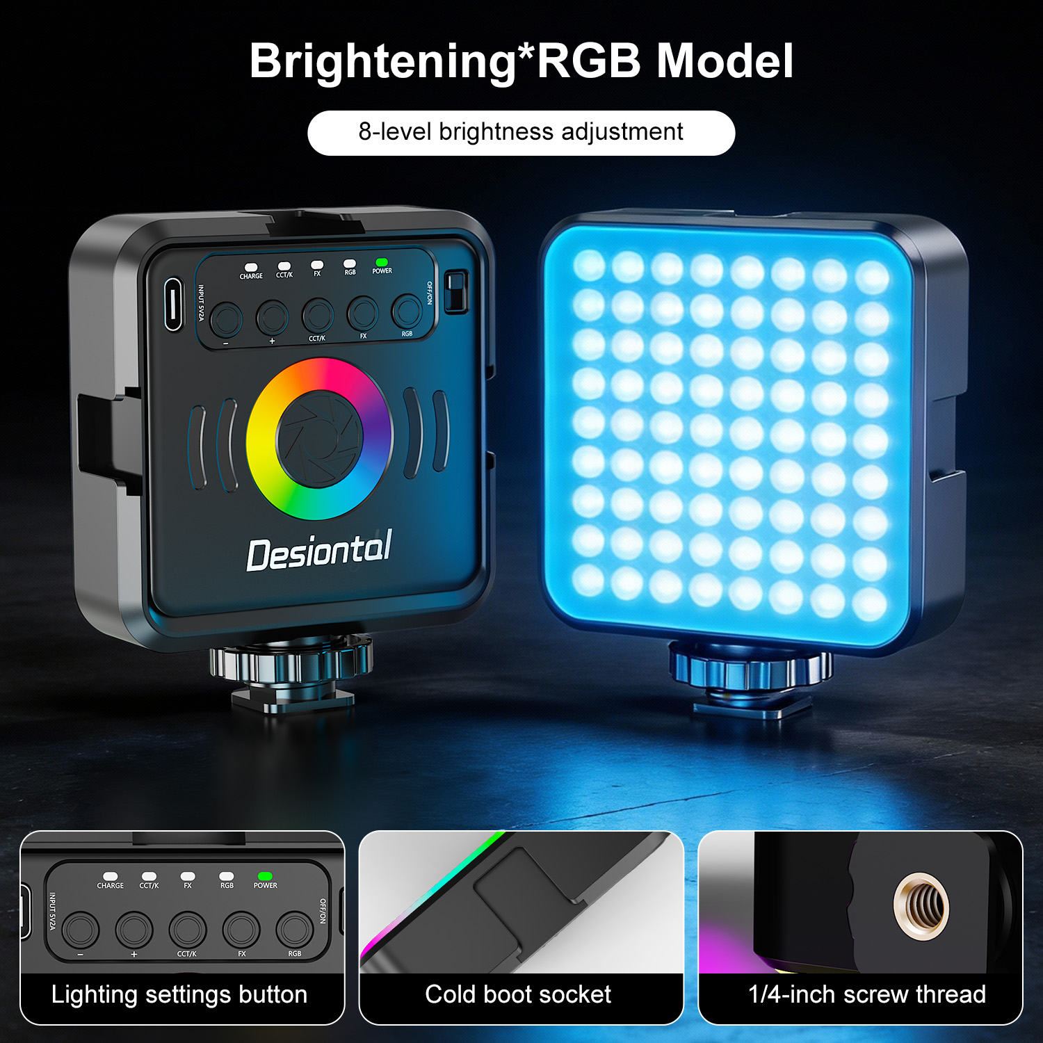 Desiontal X2 Portable RGB Phot – обзор и цена Photography Lighting Type
