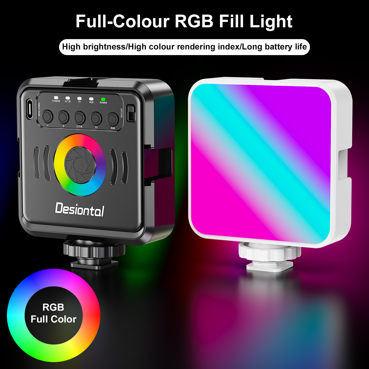 Desiontal X2 Portable RGB Phot – обзор и цена Photography Lighting Type