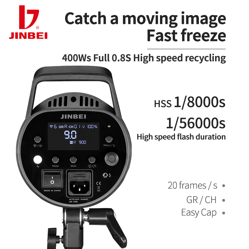 JINBEI MSN 400PRO 400WS GN66 1 – обзор и цена Good Lighting In Photography