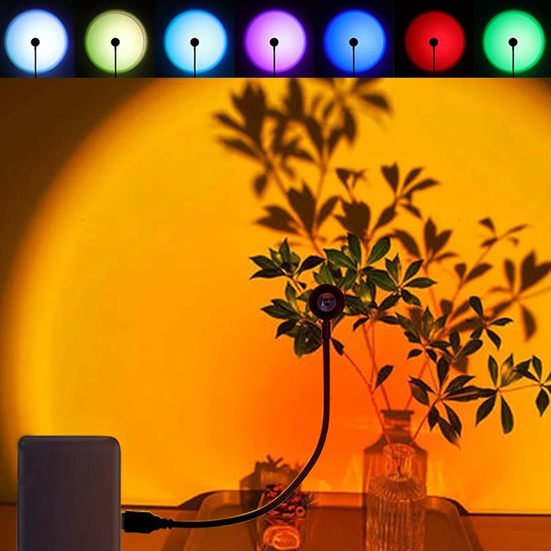 LED USB Sunset Lamp Projector  – обзор и цена Photography Lighting Home