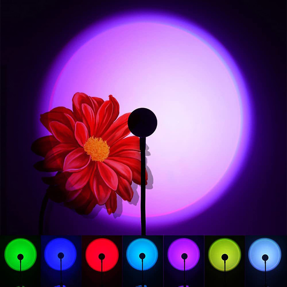 1x USB Sunset Lamp LED Rainbow – обзор и цена Photography Lighting Home