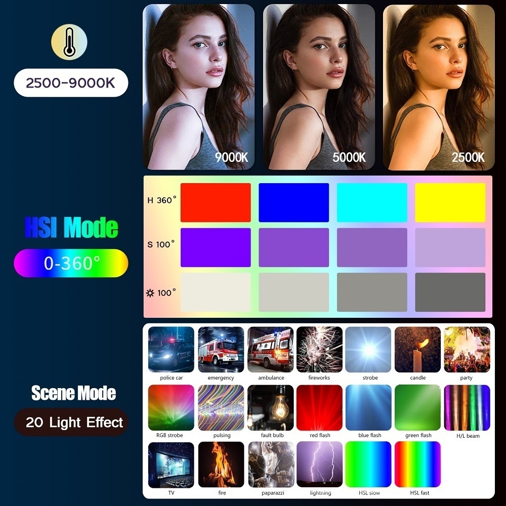 50CM RGB Stick Light Wand Ligh – обзор и цена Photography Lighting Type