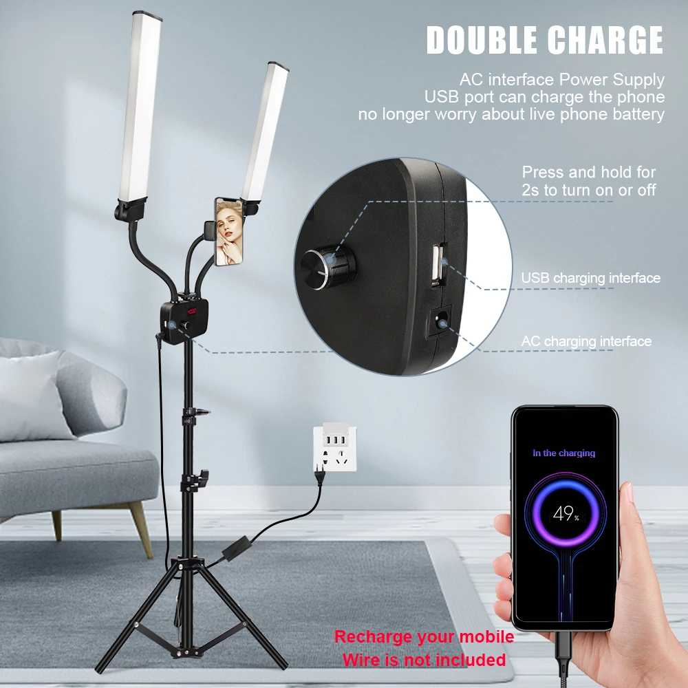 224LEDs Photographic Double Ar – обзор и цена Photography Lighting Styles