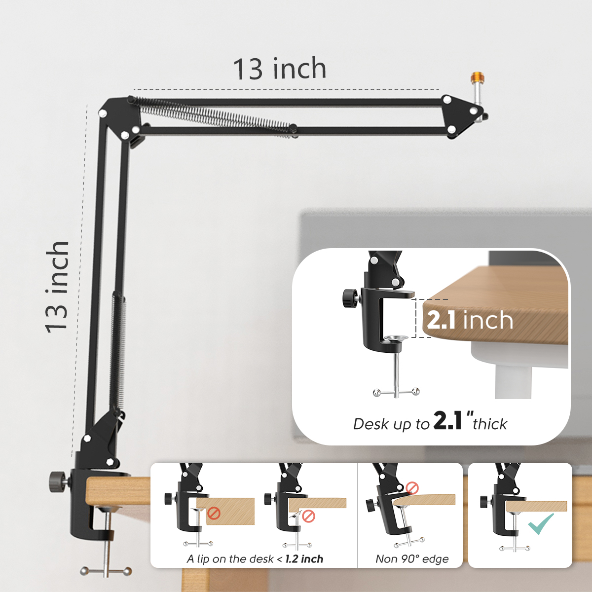 FIFINE Microphone Arm Boom,Adj – обзор и цена Boom Arm Stand