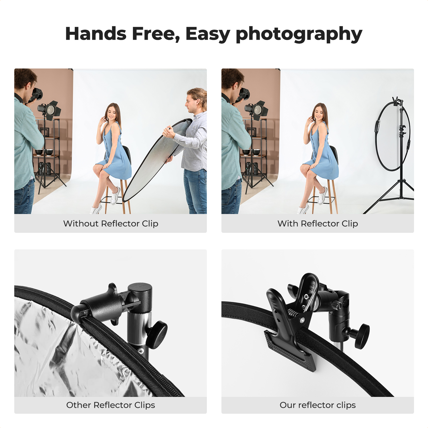 K&F CONCEPT Reflector Clip Hol – обзор и цена Reflector Arm Clamp