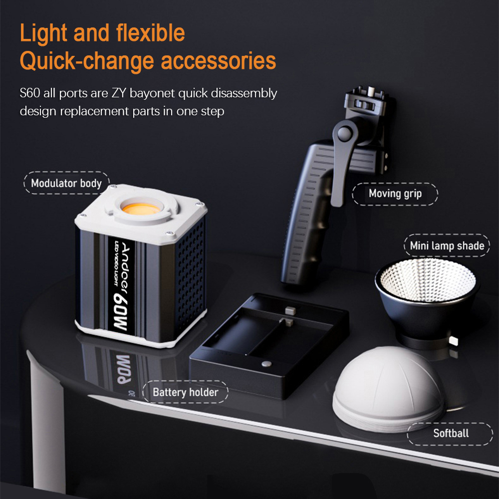 Andoer Tri-Color LED 60W COB P – обзор и цена Photography Lighting Home