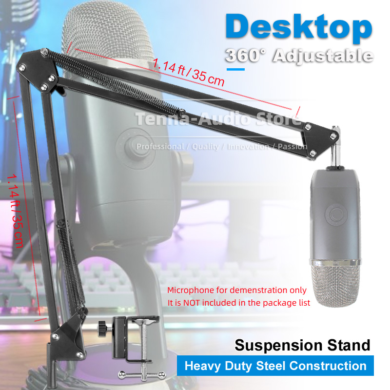 Desktop Clamp Suspension Mic B – обзор и цена Boom Arm Stand