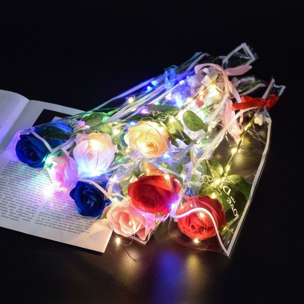 Glowing Artificial Rose Flower – обзор и цена Photography Lighting Home