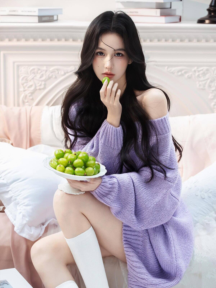 Autumn Winter Purple Sweater O – обзор и цена Photography Lighting Styles