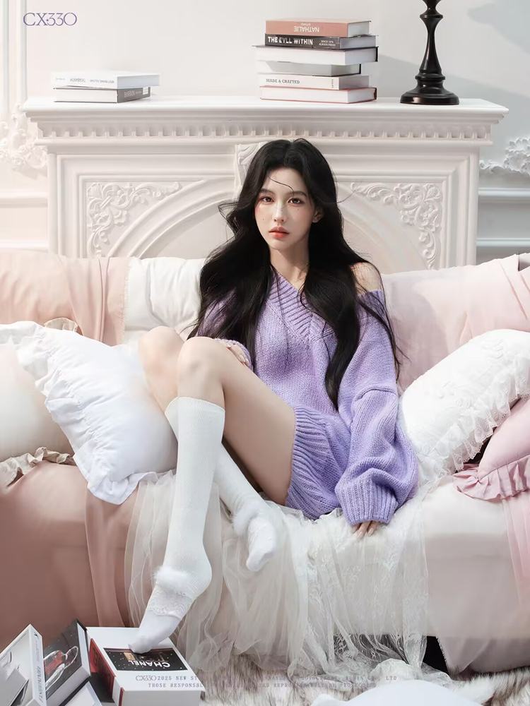 Autumn Winter Purple Sweater O – обзор и цена Photography Lighting Styles