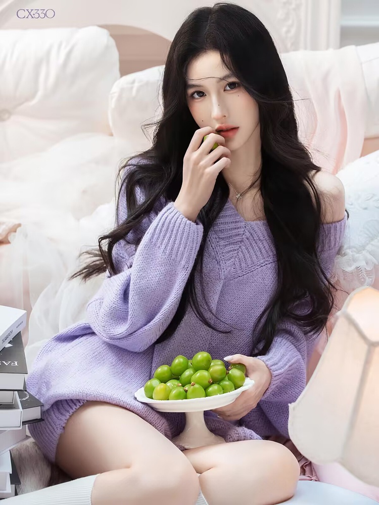 Autumn Winter Purple Sweater O – обзор и цена Photography Lighting Styles