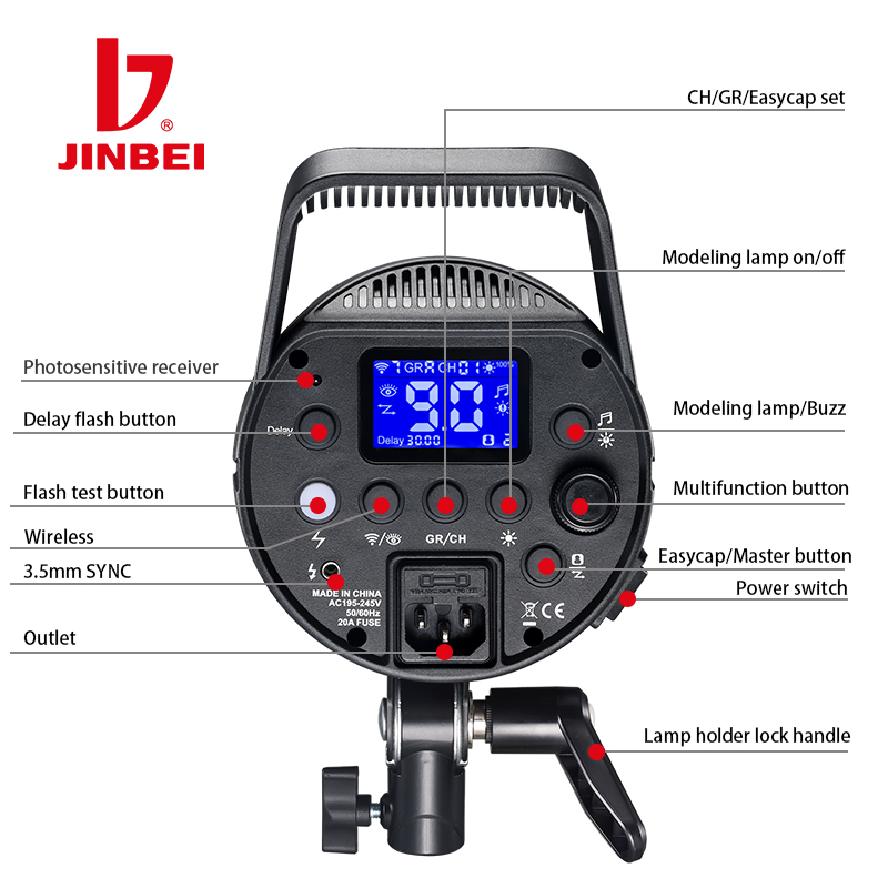 JINBEI DPX-800II  800W 25W LED – обзор и цена Good Lighting In Photography